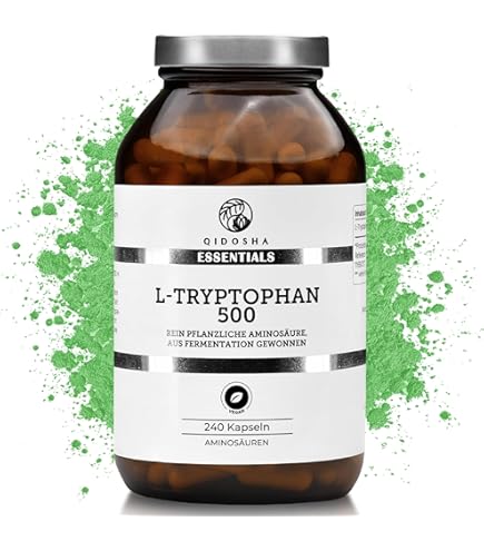 L-Tryptophane 500mg Vita World - 60 Gélules - Complément Alimentaire - Fabriqué En Allemagne
