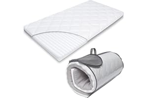 ‎MANUFAKTURA MATERACY Baby Reisebett Matratze 120x60 cm Kinder Reisebettmatratze 120x60 Reisematratze Kinder Matratze für Reisebett Transporttasche für Rollmatratze inklusive Babymatratze 60x120 cm Oeko-Tex-Zertifiziert