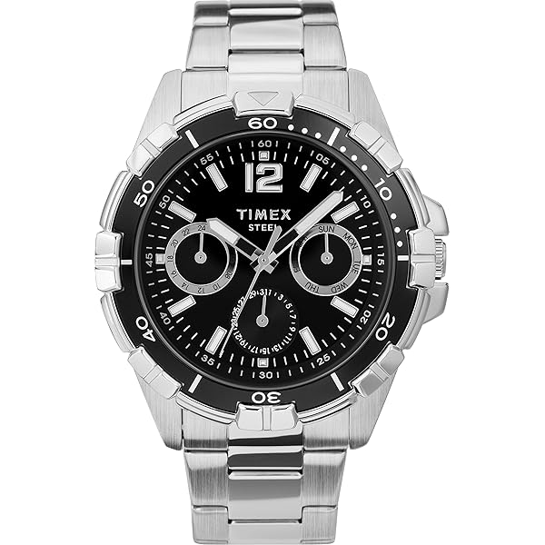 Olympic Jurgen OL72HSL078 - Stijlvol Herenhorloge Met Zwarte Wijzerplaat En Leren Band Diameter 42 Mm