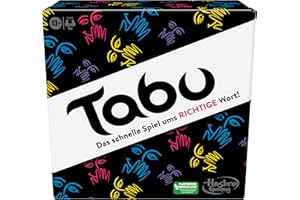 HASBRO GAMING Hasbro Klassisches Tabu Spiel, Partyspiel, Wörterspiel für Erwachsene und Teenager, Ratespiel für 4 und mehr Spieler, ab 13 Jahren, Deutsche Version