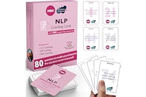 MBM 78 NLP Coaching Cards. Flash Cards, Emotion Cards, Conversation Starters & Oracle Cards. Ideal for Managers/Coaches. Develop Emotional Intelligence, Improve Mindset & Overcome Anxiety