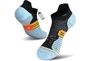cheap4uk 3/6 Pairs Ankle Compression Socks Plantar Fasciitis Socks for Pain Relief Moisture Wicking Neuropathy Trainer Running Socks For Men Women