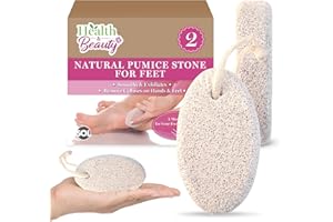 SOL 2pk Natural Pumice Stone for Feet Hard Skin - Durable Callus Remover Exfoliator, Foot Scrubber, Porous Texture, Smooth and Soft, Improves Circulation, Ideal for Hands and Foot Care Routine