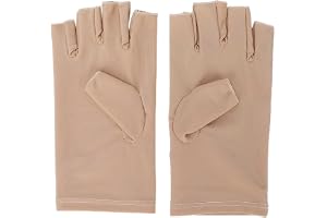 UV-handske för Nagellampa Professionell Fiberbomull Anti-UV-handskar Nail Art UV-skyddshandskar Manikyrverktyg Från UV-skada Solbränna Hemma Utomhusanvändning