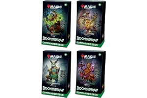 MAGIC: THE GATHERING Magic The Gathering Bloomburrow Commander Deck Bundle - Includes All 4 Decks (Animated Army, Family Matters, Peace Offering, and Squirreled Away)