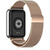 Hinnwer Xiaomi akıllı bant 10 Pro/9 Pro/8 Pro/Redmi Watch 6/5/4 i&ccedil;in | Yedek Kayış Milanaise Metal Manyetik Toka Xiaomi Akıll