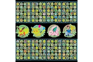 JOJOLUXE Tatuaggi temporanei per bambini, 8 fogli 190+ Set di tatuaggi temporanei luminosi, decorazione per feste di compleanno per bambini, regalo per bambini del calendario dell'Avvento