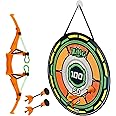 Zing Air Storm As200 Bullz Eye Bow, Includes 1 Bow, 3 Velcro-Tipped Arrows And 1 Target, Safely Shoots Arrows Over 35Ft, Short Range, (Colors May Vary)