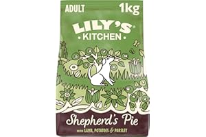 Lily's Kitchen Alimento seco completo para perros adultos sin cereales natural, 1 kg, pastel de cordero