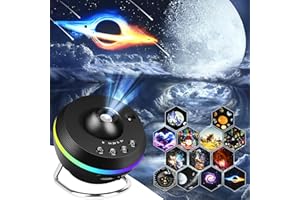 Comius Sharp Proyector de Cielo Estrellado Planetarium, 13 Discos Planetarios, Proyector LED de Cielo Estrellado para Niños
