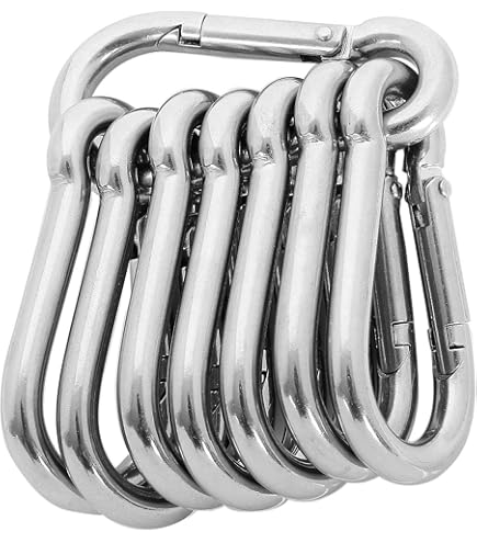 10 Morsetti Per Fune In Acciaio Inox - Per Fune 3-12mm - Resistenti All'Acqua Marina - DIN 741