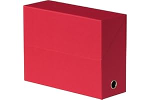 OXFORD Boîte de Transfert Toilée Dos 9 cm Rouge