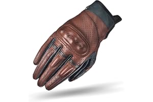 SHIMA CALIBER LADY damskie retro Vintage Custom letnie skórzane rękawice motocyklowe, brązowe, rozmiar S