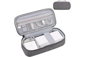 LTLSZRN Elektronik Zubehör Organizer, Kabeltasche, Kabel Organizer Tasche, Kabel organizer reise, Reise elektronik tasche, Ladekabel organizer, Travel organizer, ladekabel tasche(Dunkelgrau)