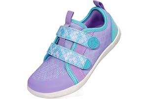 BibYuga Barefoot Shoes Children's Wide Barefoot Shoes Boys Girls Minimalist Trainers Soft Slippers Non-Slip Trail Running Shoes with Arch Support