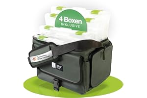 Zite Fishing Angeltasche mit Boxen 35cm [4 Tackle-Boxen inkl.] Angelkoffer Forellen Angel Taschen mit Boxen, System Bag Umhängetasche, Angeltaschen Angler Tasche, Angeltasche für Zubehör Angeln Tasche