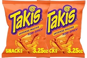 CYNGERT 2x Takis Intense Nacho je 92,3g Tortilla Chips aus Mexiko Non Spicy