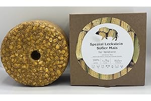 Wildlutscher Special Lick Stone "Sweet Maize" | Extra Hard Wild Lick Stone | For Black Boar, Gamfish & Predatory Game | Up to 10 Weeks Effect 3 kg