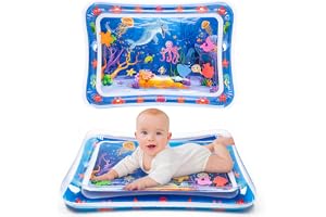 Yeeeasy Uppblåsbar babyvattenmatta, främjar utveckling, presentleksaker för spädbarn från 3 till 12 månader