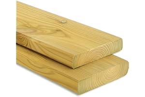 Gartenwelt Riegelsberger - Listelli in legno di pino impregnato, 20 x 145 mm, lunghezza 90 cm, 4 lati piallati lisci