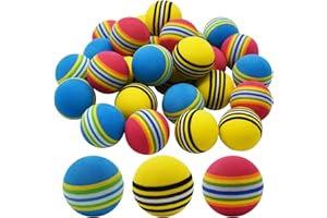 Qixuer 30 szt. gąbka piłka golfowa golf, piłka piankowa ćwiczenia piłki golfowe gąbka miękka elastyczna piłki golfowe ćwiczenia piłki golfowe piłki do golfa trening piłki do ćwiczeń w pomieszczeniach / na zewnątrz golfa