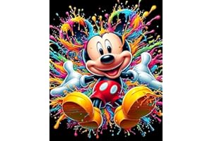 SOMHORN Malen Nach Zahlen Erwachsene DIY Paint by Numbers Cartoon Bild Faltenfreie Leinwand Acryl Pigment Home Deko Geburtstag Festival Geschenk (16x20inch)