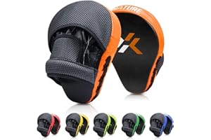XNATURE Boxing Equipment Punching Gloves Thai Pads Boxing Training Mitts Kickboxing Punch Mitts Punching Pad (A Pair)