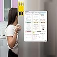WishKraft Magnetic Weekly Planner [23x31 cm] for Fridge | Dry Erase Whiteboard | Daily Planning Calendar Magnet Sheet with Markers & Duster