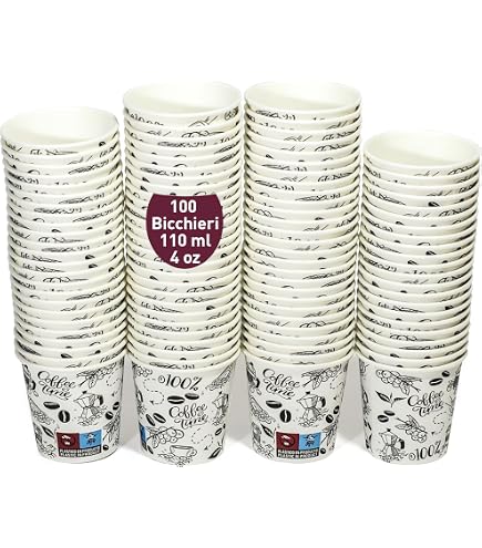 CLEARFEE Tazza di carta premium 400 ml | 0,4 l – 16 oz grande | Qualità Gastro | Tazza monouso Coffee to go tazza per bevande calde e fredde (50 tazze