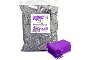 BLENDNATURE Flores de Lavanda Secas Naturales 500g – Ideal para infusiones y Aromaterapia – Incluye 10 Bolsitas para Dejar su Fragancia en Cualquier Lugar