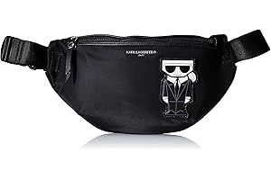 Karl Lagerfeld Paris Amour LG Sac Banane, Ceinture Femme, Noir Profond, Taille Unique