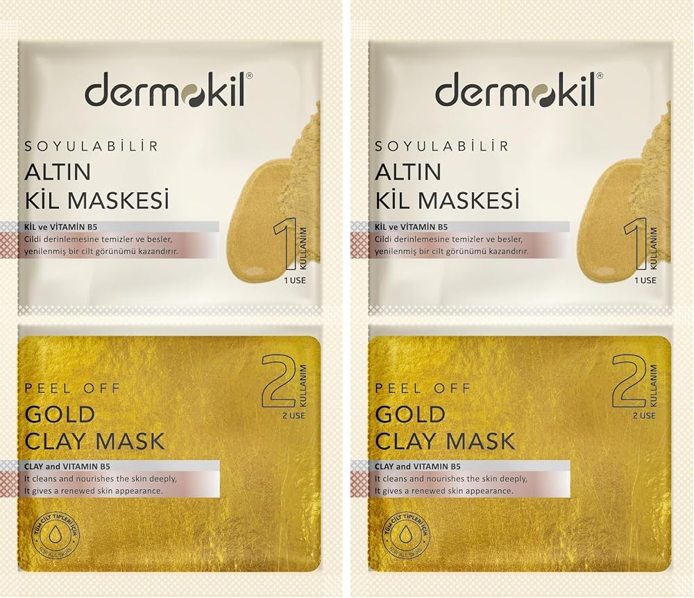 Dermokil Soyulabilir Altın Maske 2x 7.5 ml 2li paket