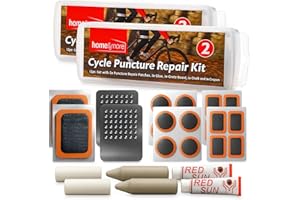 SOL 20pcs Cycle Puncture Repair Kit, Bike Tyre, MTB Tire Self-Adhesive Patches and Glue Accessories for Bicycle Puncher Inner Tube, Rubber Scabs for Road Cyclists, Lightweight for Easy Repairs