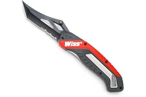 Wiss WKFPNS1EU Coltello da Tasca Chiudibile in Acciaio Inossidabile con Rivestimento in Titanio, Rosso/Grigio