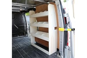 Vanify Estanterías para Furgonetas - Se Ajusta a Ford Transit Custom L1 2012+ Estantería Trasera para el Lado del Pasajero