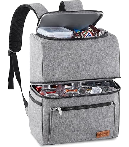 Zaino Termico HSHRISH 30L Espandibile - Borsa Frigo Per Picnic, Spiaggia E Campeggio Con Doppio Isolamento