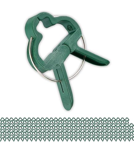 Relaxdays Mollette Per Orchidee, Set Da 120, Clip Per Piante Rampicanti Lxp 3 X 4 Cm Ganci A Pinza Per Pomodori Verde 65213146