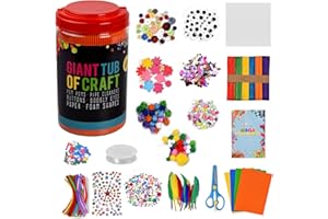 BEZAVEA Arts and Crafts for Kids Craft Kits Art and Craft Supplies Materials Art for Toddlers Childrens Craft Sets DIY Crafting Supply Kindergarten School Home Activity Pack Craft Kit for Kids Age 4 5 6 7 8 9