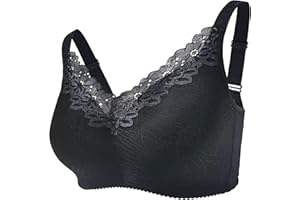 Sendyou ES66 Sostén con Bolsillos para Mujer Brasier mastectomía para protesis de Mama Hermoso Encaje