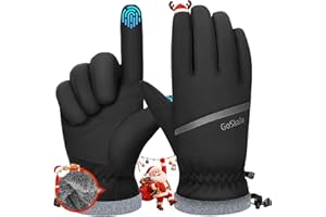 GoSkala Winter Thermal Gloves for Men & Women,Windproof Water-Resistant Touchscreen Gloves for Running,Cycling,Driving and Outdoor Sports in Cold Weather