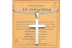 JEWTOP Geburtstagsgeschenk für Jungen, Kreuzkette Geschenke für Jungs zum Geburtstag, Geschenke für 13-21Jährige Jungen