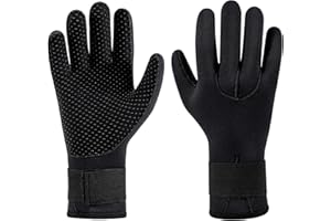 YDQUANI 3mm Neoprene Wetsuit Gloves Anti-slip Thermal Diving Gloves for Men Women Snorkelling Open Water Swimming Surfing