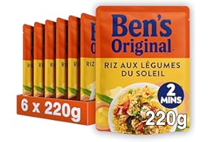 BEN'S ORIGINAL Riz aux Légumes du Soleil 2 Min (6 x 220 g)