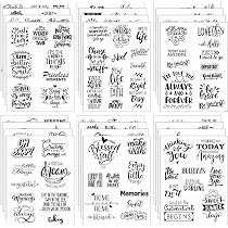 24 Sheets Vintage Nice Words Sentences Stickers Inspirational ...