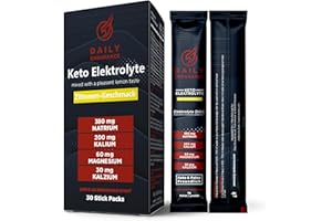 ‎DAILY ENDURANCE Daily Endurance | Keto Elektrolyt Pulver | Unterstützt Hydratation und Erholung | Low Carb, Keto & Paleo | Kein Zucker & Vegan Pulver für Elektrolyte Getränk | 30 Stick Packs (Zitrus-Salz)