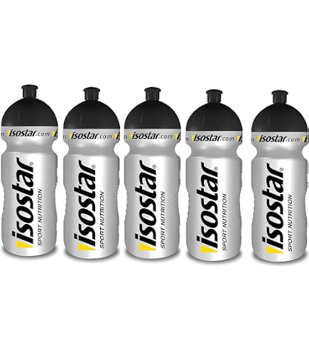 Isostar Sport Borraccia 500-650 Ml (Confezione Da 5) - Leggera, Anti-perdite E Senza BPA Per Corsa, Ciclismo E Palestra