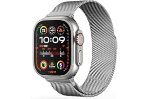JJII SUNG Original Stainless Steel Milanese Loop Compatible with Apple Watch Straps 38mm 40mm 41mm 42mm 44mm 45mm 46mm 49mm, Women & Men Magnetic Strap for iWatch Ultra/Ultra 2, SE, Series 10 9 8 7 6 5 4 3 2 1