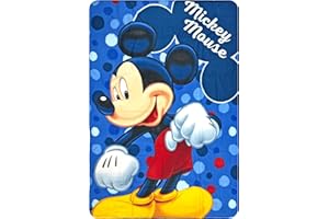Clondo Couverture Plaid pour Enfants, pour Mickey Fan, Doublure en Polaire Douce pour Garçon, Idée Cadeau, Gadget, Super Doux