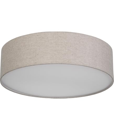 Lindby Ceiling Light Sebatin Dimmable (Modern) In Brown Made Of Textile For E.g. Bedroom (3 Light Sources, E27) From Ceiling Lamp