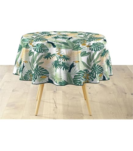 douceur d'intérieur, Rond tafelkleed ( 160 cm) Vegetalia, pvc-bedrukt